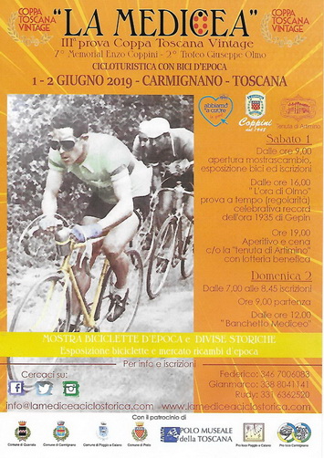 La Medicea – Terza coppa toscana vintage cicloturistica con bici d’epoca